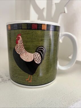 Warren Kimble Rooster Ceramic Stoneware Coffee Mug Brandon House